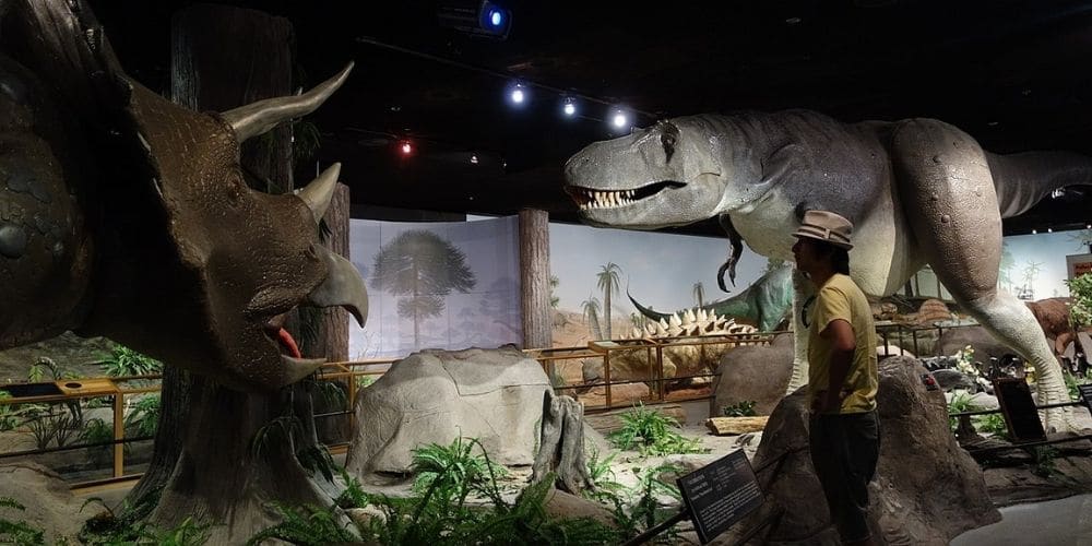 dinosaur exhibit at las vegas natural history museum